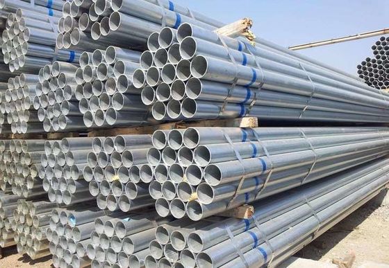 5.0mm গ্যালভানাইজড ওয়েল্ডেড স্টিল পাইপ হট ডিপ রাউন্ড 600g/M2