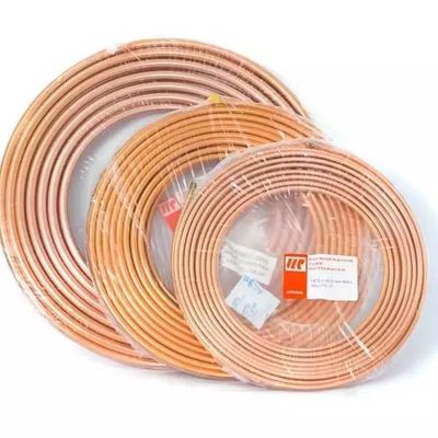 ASTM B280 কপার টিউব পাইপ কয়েল 3/8&quot; 50FT / রোল C10920 Cu