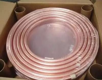 ASTM B280 কপার টিউব পাইপ কয়েল 3/8&quot; 50FT / রোল C10920 Cu