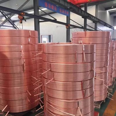 এয়ার কন্ডিশনার Cu 99.99% উচ্চ চাপের জন্য 1 ইঞ্চি কপার পাইপ কয়েল