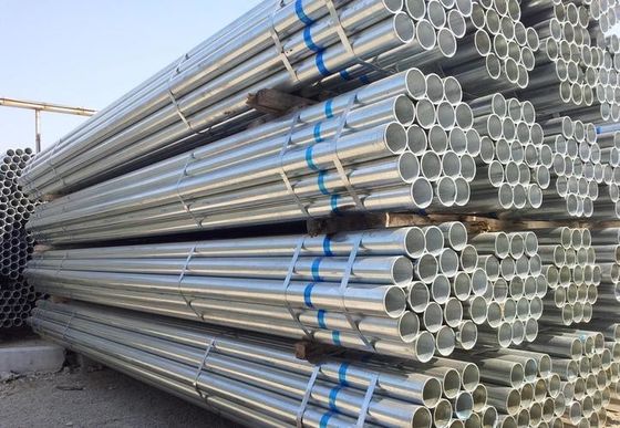 5.0mm গ্যালভানাইজড ওয়েল্ডেড স্টিল পাইপ হট ডিপ রাউন্ড 600g/M2